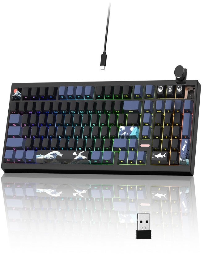 Rainy75 Wireless Gaming Keyboard QMK/VIA, Mechanical Keyboard, Bluetooth 5.0/2.4GHz/USB-C Wired Programmable Keyboard - Image 1