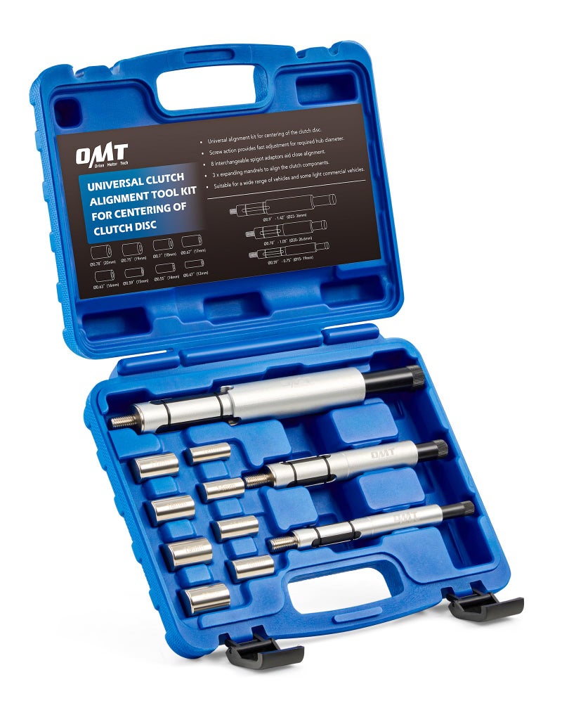Orion Motor Tech Clutch Alignment Tool Kit, 11pc Universal Clutch Centering Tool Set for Clutch Disc Alignment, Heavy Duty Metric Clutch Plate Alignment Tools with 3 Spindles for Car Light Truck SUV - Image 1