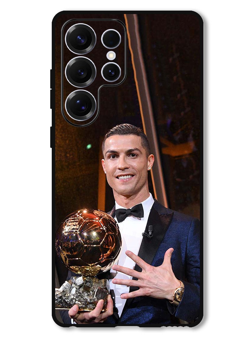 Theodor Protective Case Anti Scratch Shock Proof Bumper Cover For Samsung Galaxy S25 Ultra Ronaldo Trophy - Image 1