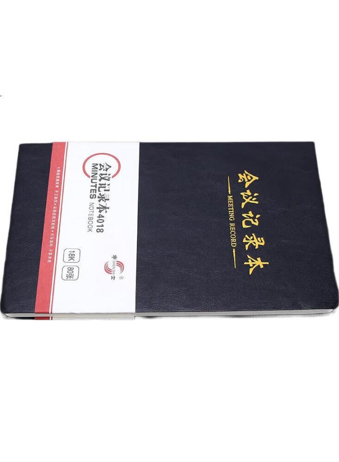 Shen Shi Shen Meeting Notebook Basic Version, 80 Sheets, B5/18K, Business Office Leather Cover, Meeting Notebook, Journal, Notebook, J4018, 1 Piece - Image 3