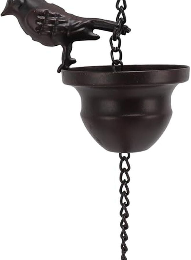 سلسلة مطر الحديد 79 قدم ماسورة مطر حديقة كلاسيكية مزخرفة لتصريف المياه الخارجية - Image 5