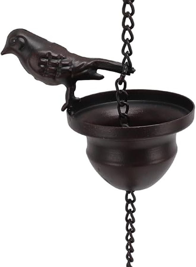 سلسلة مطر الحديد 79 قدم ماسورة مطر حديقة كلاسيكية مزخرفة لتصريف المياه الخارجية - Image 4