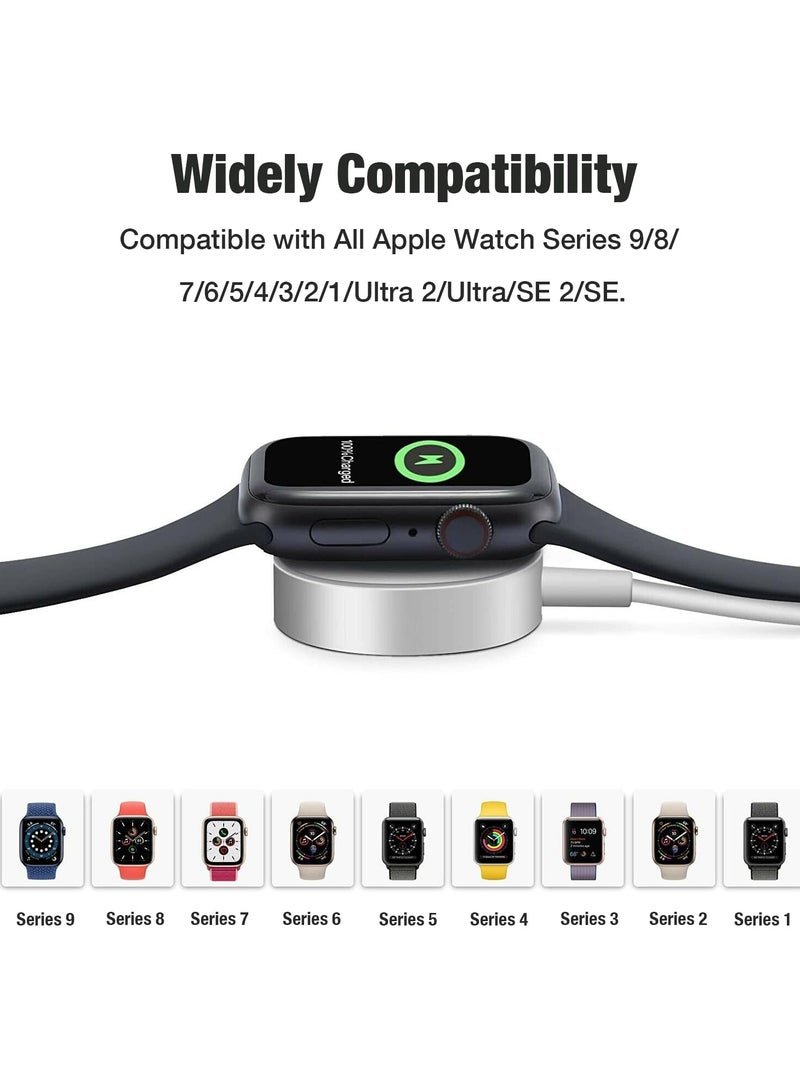 Hicomony Fast Charging USB C Watch Charger Cord Compatible for Apple Watch, Magnetic Watch Charging Cable Compatible for Watch Series 9/8/7/Ultra/Ultra2/SE2/6/5/4/3/2/1/SE1, Type C Cord, 1M  - Image 2