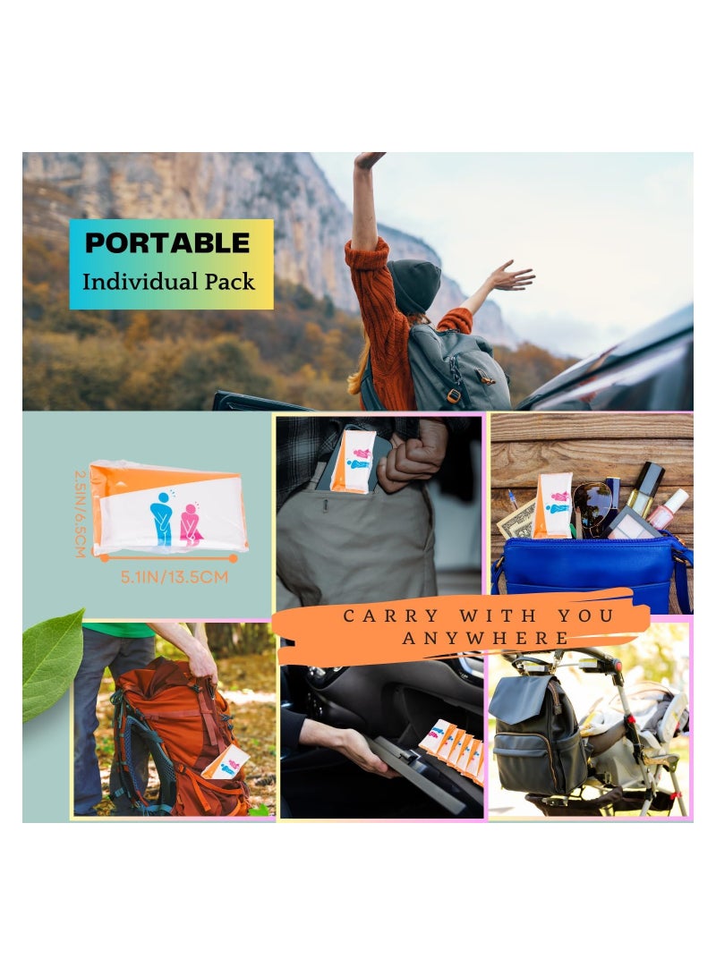 KASTWAVE Disposable Urinal Bags, Portable Camping Pee Bags, Travel Pee Bags, Traffic Jam Emergency Portable Urine Bags, and Vomit Bags, for Men Women Kids Children Patients (12 Pcs Yellow) - Image 4