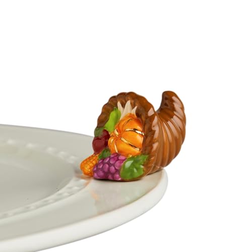 nf nora fleming Nora Fleming Autumn's Bounty - Hand-Painted Ceramic Thanksgiving Decor - Fall Minis for The Home and Office - Image 1