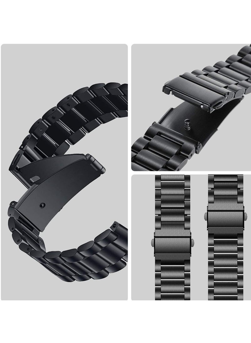 سامسونج جالاكسي ووتش 7 6 5 4 سوار 40mm 44mm 45mm / ووتش 6 4 كلاسيك 42mm 46mm 43mm 47mm المعادن الفولاذ المقاوم للصدأ سوار الرجال السيدات لا تنطبق على ووتش غالاكسي الترا 47mm ( 2024 ) - أسود - Image 4