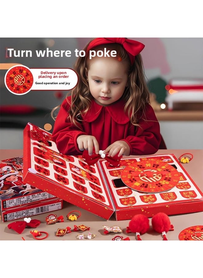 Generic Children's Toys Year Blind Box Year Of The Snake Cave Music Dismantling Buckle Poke Poke Poke Music Gift Box 2025 Girl Year's Day-Color:Year Poke Gift Box + Money Tree + Jewelry Bag  - Image 3