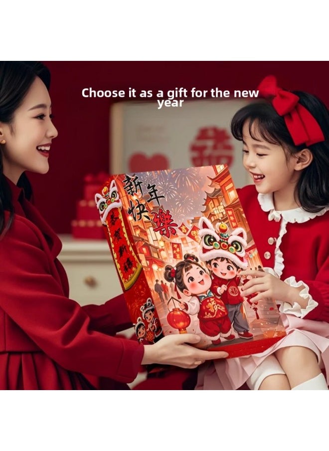 Generic Children's Toys Year Blind Box Year Of The Snake Cave Music Dismantling Buckle Poke Poke Poke Music Gift Box 2025 Girl Year's Day-Color:Year Poke Gift Box + Money Tree + Jewelry Bag  - Image 4