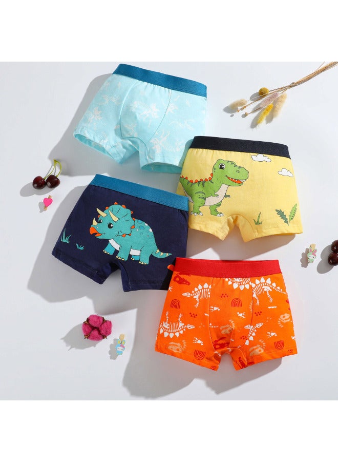 New Boys' Underwear Cotton Comfortable Breathable Boys' Boxers Large Children's Cartoon Boxers Baby Boys' Manufacturers