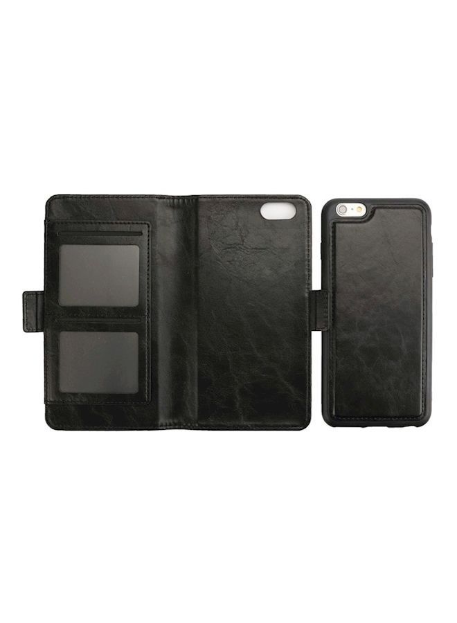 NIBEMINENT Protective Wallet Card Case Cover For Apple iPhone 6/6s Black  - Image 3
