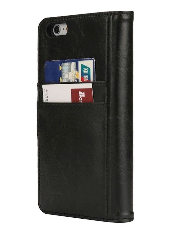 NIBEMINENT Protective Wallet Card Case Cover For Apple iPhone 6/6s Black  - Image 5