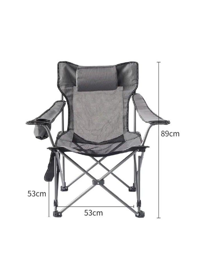 كرسي تخييم قابل للطي مع وسادة مريحة - Image 2