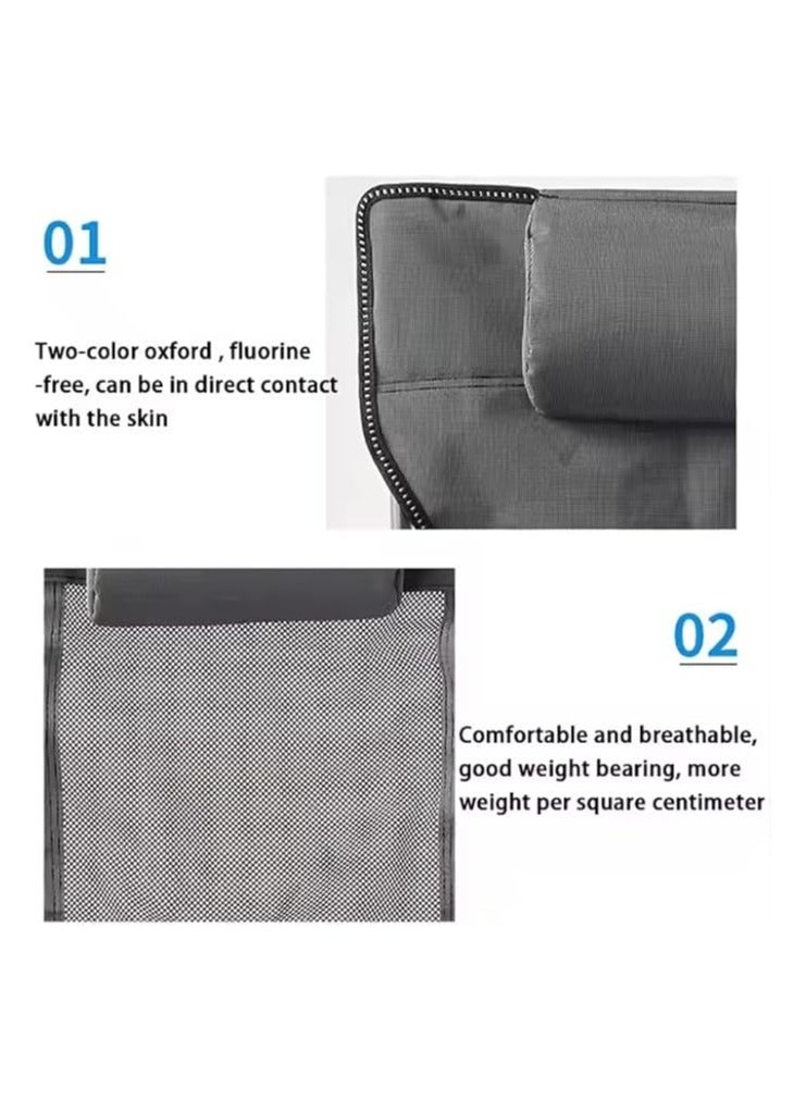 كرسي تخييم قابل للطي مع وسادة مريحة - Image 3