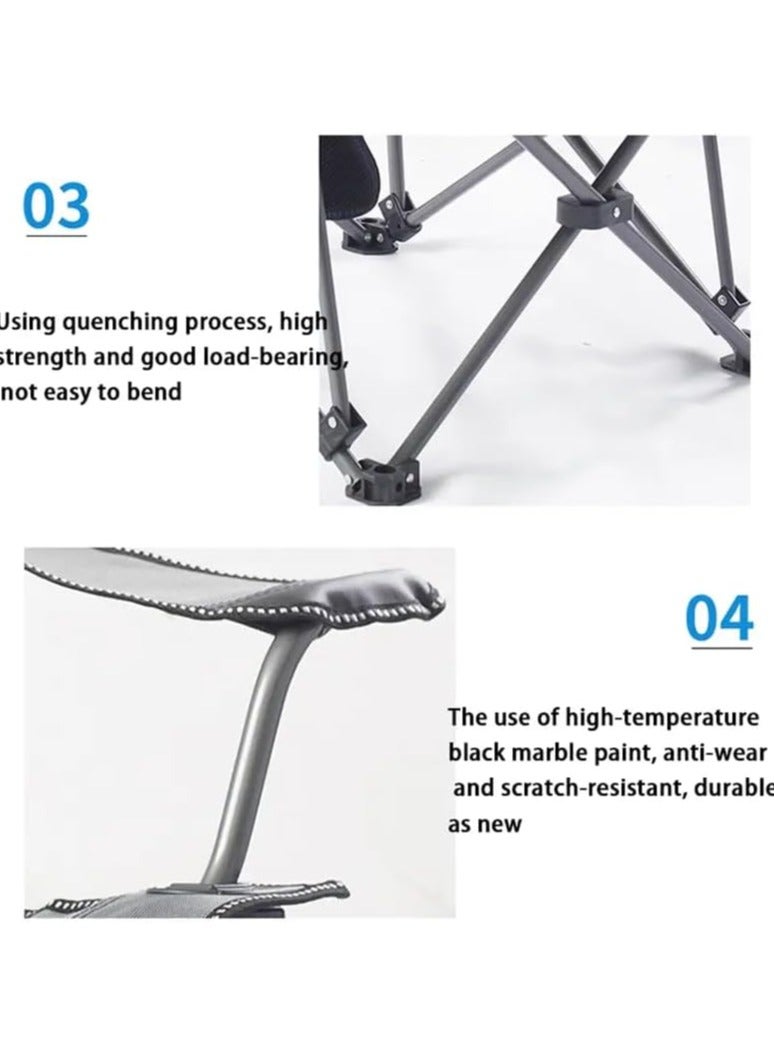 كرسي تخييم قابل للطي مع وسادة مريحة - Image 5