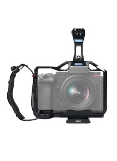 sirui SIRUI S5II S5IIX G9 II Camera Cage with Top Handle, Full Cage for Panasonic LUMIX S5II S5IIX G9 II with Built-in Plate for Arca, NATO Rail, Cold Shoe, Multi Threads, Wrist Strap  - Image 1