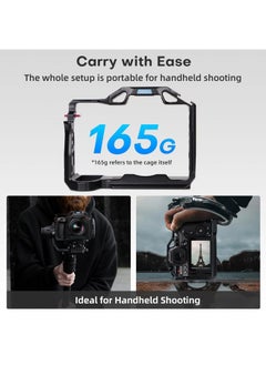 sirui SIRUI S5II S5IIX G9 II Camera Cage with Top Handle, Full Cage for Panasonic LUMIX S5II S5IIX G9 II with Built-in Plate for Arca, NATO Rail, Cold Shoe, Multi Threads, Wrist Strap  - Image 4