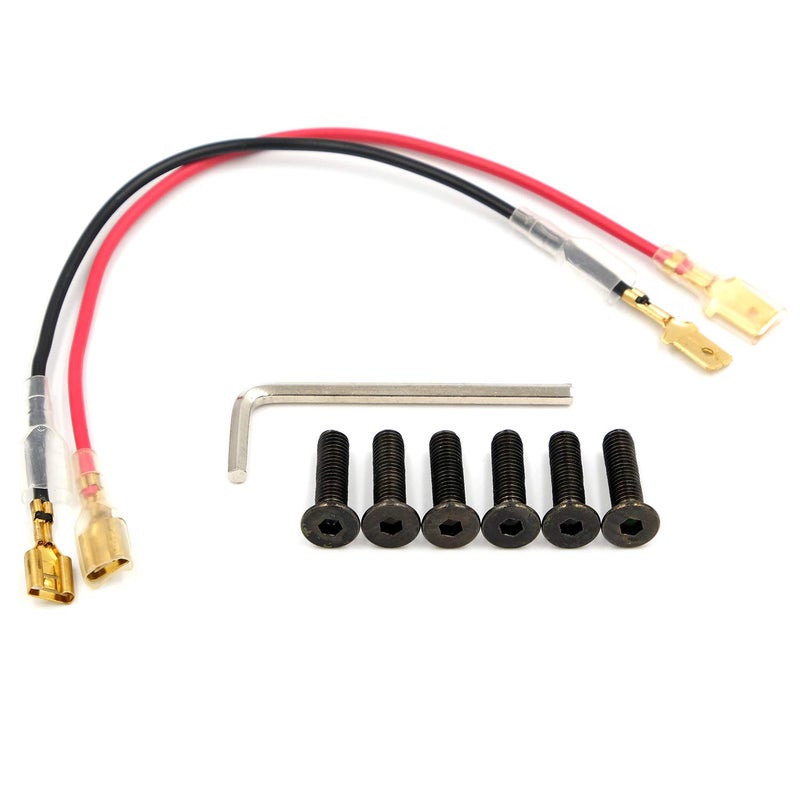 AutoE 1 Set Black Taper Steering Wheel Screw Bolts For Nardi Personal OMP For Momo Black Flat