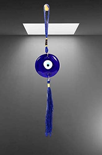 PANCIKAA Evil Eye Hanging for Car, Home & Office | Entrance Décor Nazar Battu | Global Blue Medium Hang for Good Luck & Prosperity | AAA Quality - 25 cm | Zodiac Lucky Charm Success, Health & Wealth - Image 2