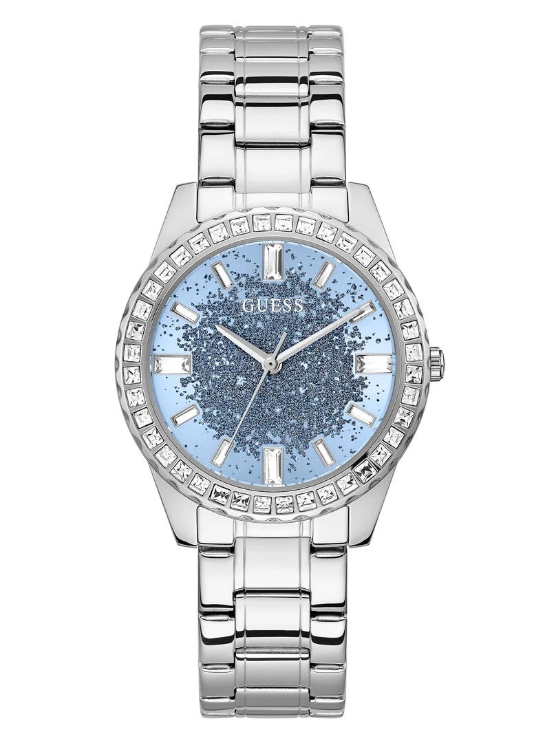 GUESS Women's Glitter Burst Collection Analog Blue Dial Watch - GW0405L1 - Image 1