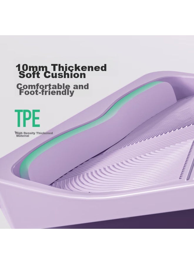 Keep Stretching Board, Inclined Pedal, Calf Stretcher, Middle School Entrance Exam Training Aid, Home Leg Lifting Stretch Bench, Oxygen Purple - Image 4