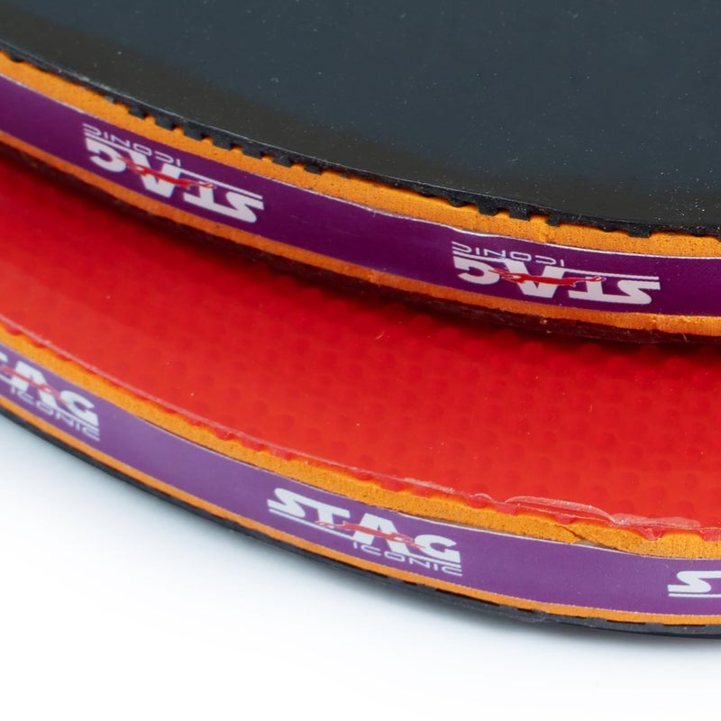 STAG طقم تنس الطاولة الأيقوني فيكتور | 2 مضارب، 3 كرات ABS وحافظة تخزين | مجموعة بينغ بونغ متوسطة للمنازل والمدارس والأندية | متينة وسهلة اللعب - Image 5