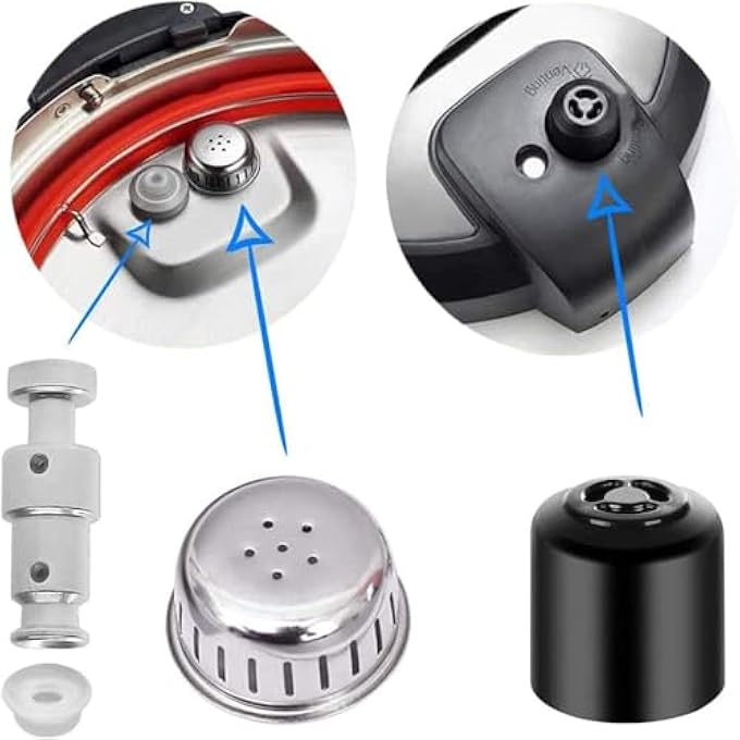 SWIUKPHE مقبض تحرير البخار الأصلي قطع غيار صمام التعويم صمام ضغط عالمي لـ Instant Pot مع 3 أغطية سيليكون وحشيات لـ Instant Ultra 3 6 8 Qt لطنجرة الضغط الكهربائية - Image 3