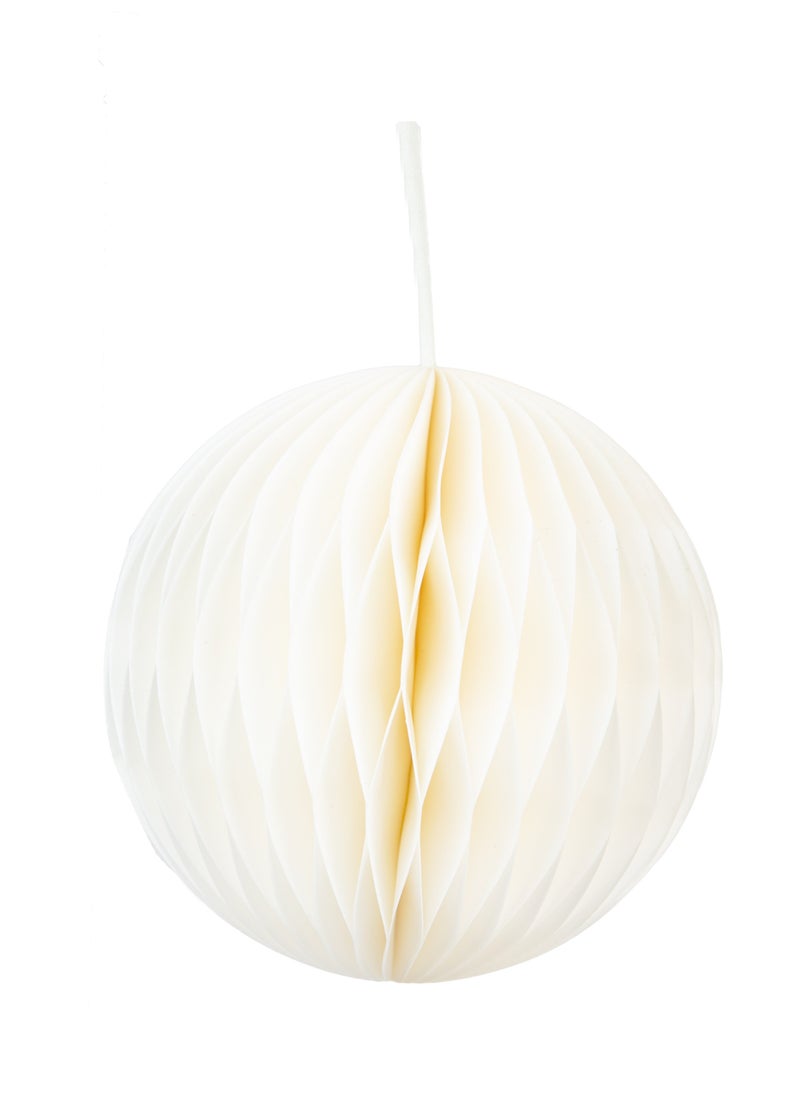 Talking Tables - White Card Honeycomb Ball Decoration Large - Image 1