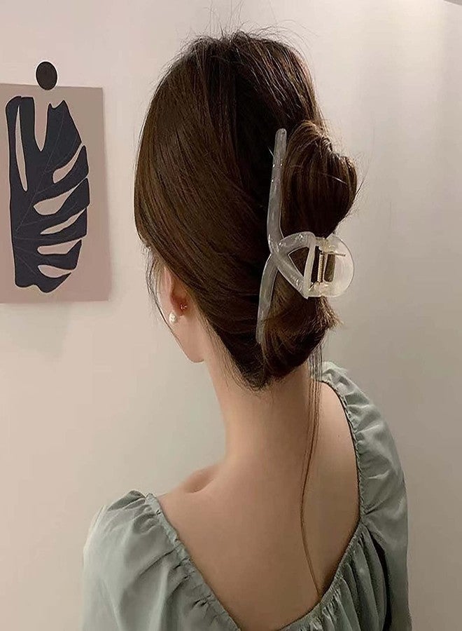 BIG BOX -4 piece jelly claw Hair Claw Clips Large Butterfly Hair Clips for Women, Large Hair Clips, Women Girls Hair Clips Strong Hold Jelly Jaw Butterfly Claw Clips for Thick Curly Hair -Summer Style - Image 4