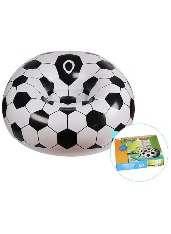 founder Football Inflatable Sofa Chair, Bean Bag, suitable for living room and bedroom, inflatable lazy sofa, camping lounge chair, portable and easy to store - Image 1