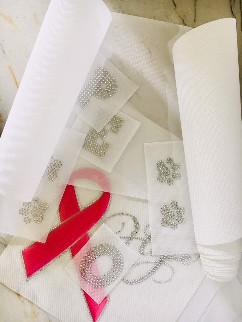 ThreadNanny 10 Ft x 12 inch Roll Hot Fix Rhinestones Transfer Film Paper ThreadNanny - Image 5