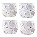 TatuDoll Reborn Baby Dolls Diapers Accessories 4Piece Pack Fit for 1724 inch Reborn Dolls Newborn Underwear Reusable Washable - Image 2