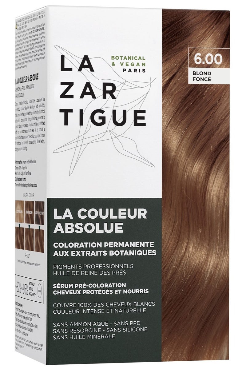 لازار تيجو صبغة شعر لازارتيجو لا كولور أبسولو الدائمة 6.00 أشقر داكن 125 مل - Image 1