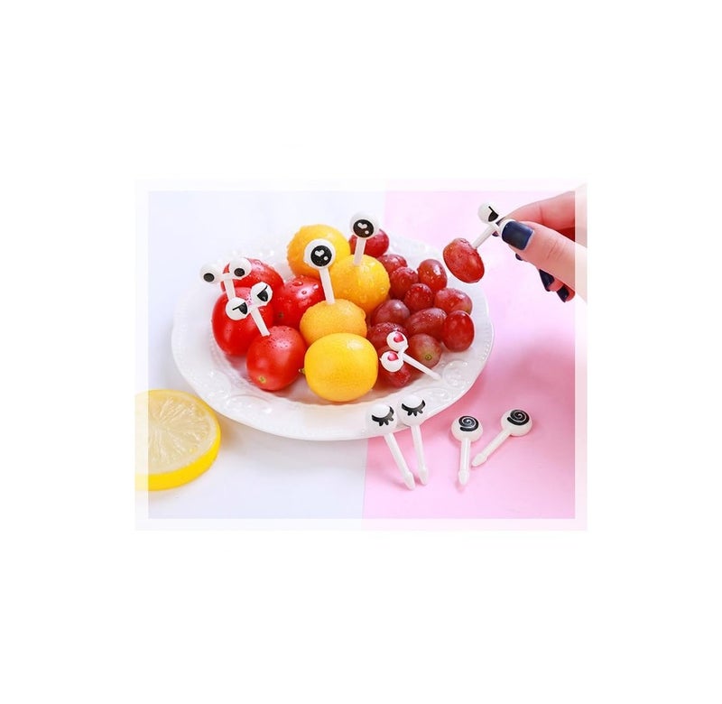 Geettcaifu 40PCS Animal Fruit Food Picks, Bento Box Picks, Mini Cartoon Animal Food Toothpicks, Reusable Lunch Bento Forks Picks, Fun Cute Fruit Toothpicks - Image 5