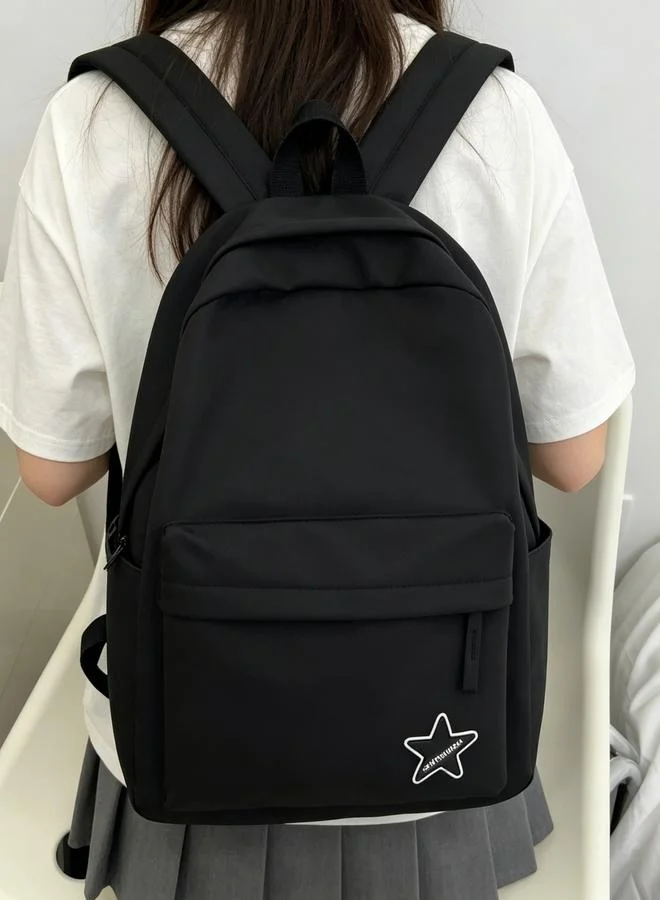 Take Two Girls Star Patch Detail Backpack