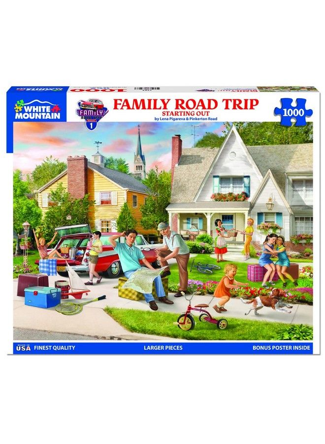 WHITE MOUNTAIN Puzzles Family Road Trip 1000 Piece Jigsaw Puzzle - Image 3