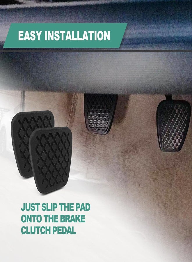 Vrasly 2 x Brake & Clutch Pedal Pad - Rubber Cover Pedal Pad Cover Replacement for Honda Civic Accord CR-V Acura 46545-SA5-000 - Image 4