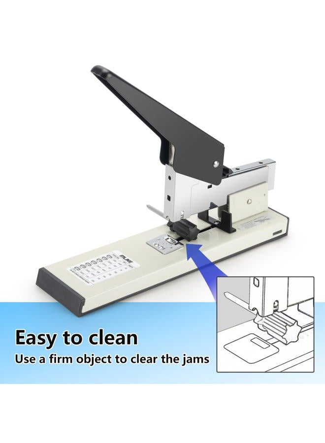 IMLIKE Heavy Duty Stapler with 2000 Staples: 200 Sheets Capacity Manual No Jam Office Stapler,Big Metal Labor-Saving Desk Stapler,Non-Slip,Include High Strength 23/13 & 23/23 Staples - Image 5