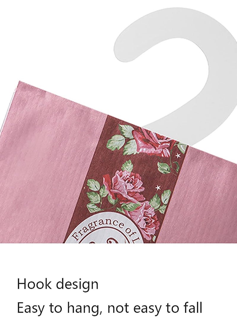 عبوة من 6 معطرات لخزانة الملابس مع أكياس معلّقة - أكياس معطرة لخزانات الملابس والأدراج - معطر أدراج بروائح طبيعية للخزائن والأدراج والسيارات والأمتعة - Image 4