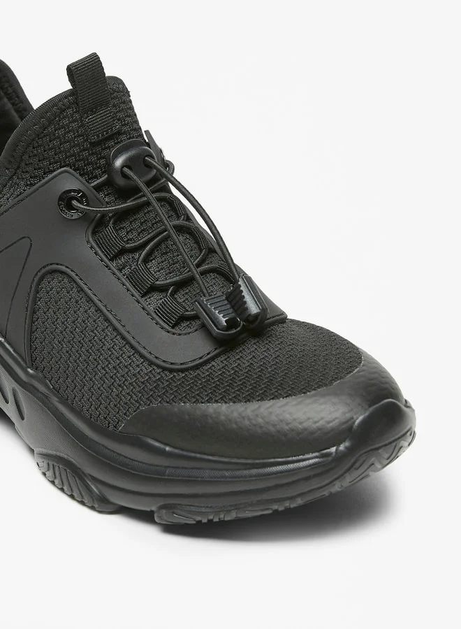 ميسي Women's Textured Chunky Sports Shoes with Drawstring Closure