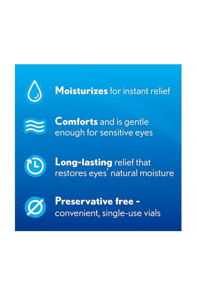 Bausch + Lomb Soothe Eye Drops by Bausch & Lomb, Preservative-Free, Long-Lasting Dry Eye Relief, Hydrating and Comforting, Suitable for Sensitive Eyes, Single-Use Vials, 30 Count - Image 4