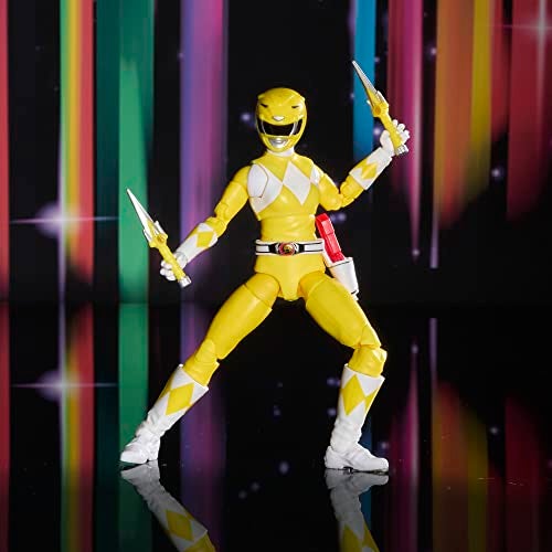 Power Rangers Lightning Collection Remastered Mighty Morphin Yellow Ranger 6-Inch Action Figure, Toys for Boys and Girls Ages 4 and Up - Image 5