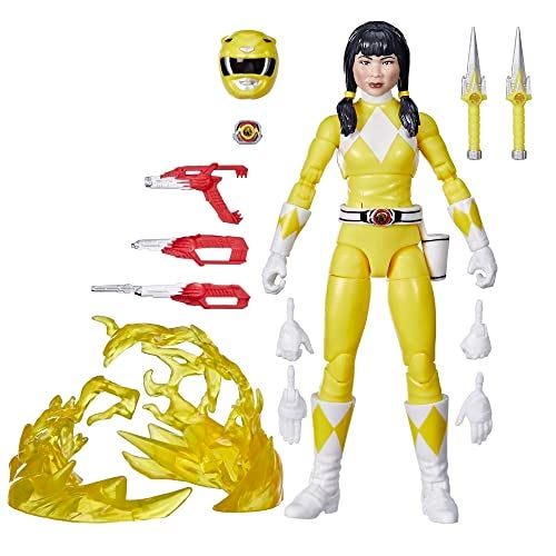 Power Rangers Lightning Collection Remastered Mighty Morphin Yellow Ranger 6-Inch Action Figure, Toys for Boys and Girls Ages 4 and Up - Image 1