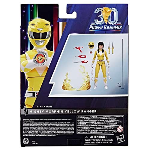 Power Rangers Lightning Collection Remastered Mighty Morphin Yellow Ranger 6-Inch Action Figure, Toys for Boys and Girls Ages 4 and Up - Image 4