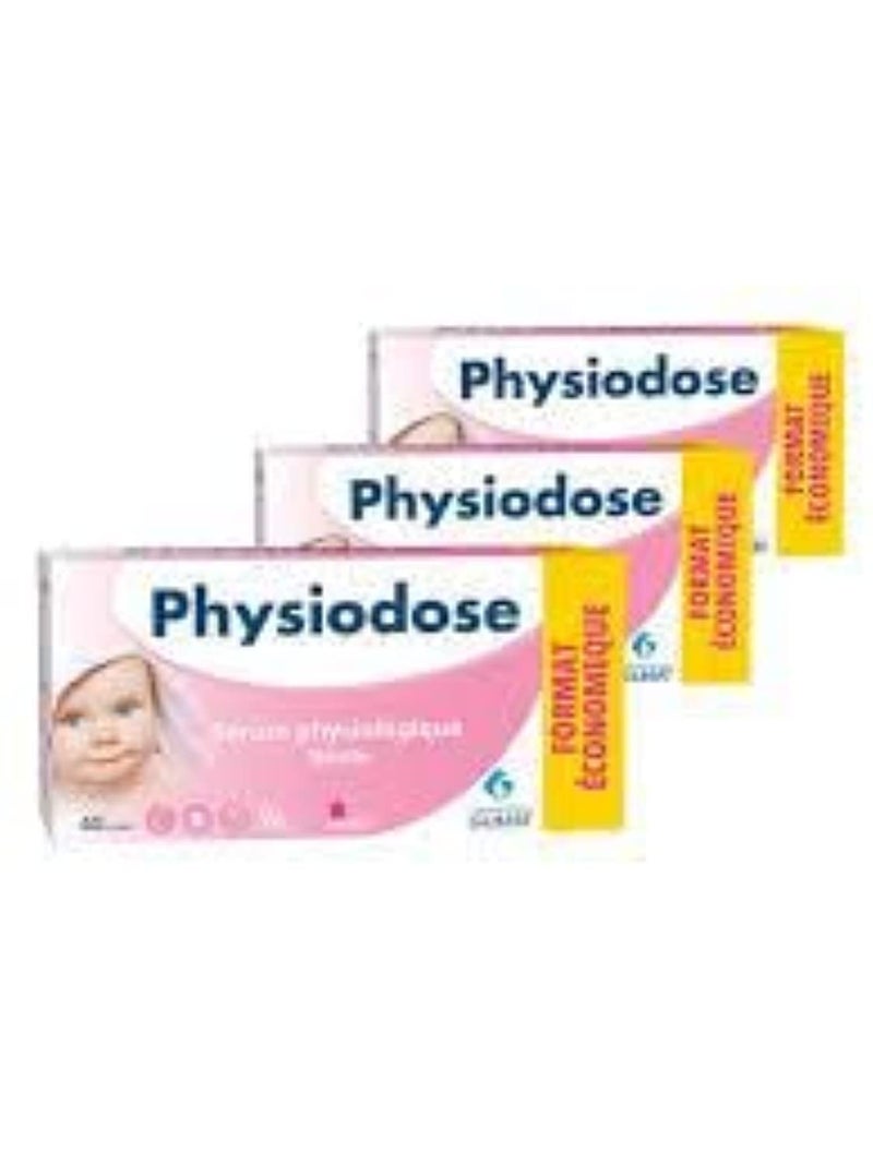 Physiodose Physiological Serum - 3 Boxes of 40 Single Doses, 40 Count (Pack of 3) - Image 2