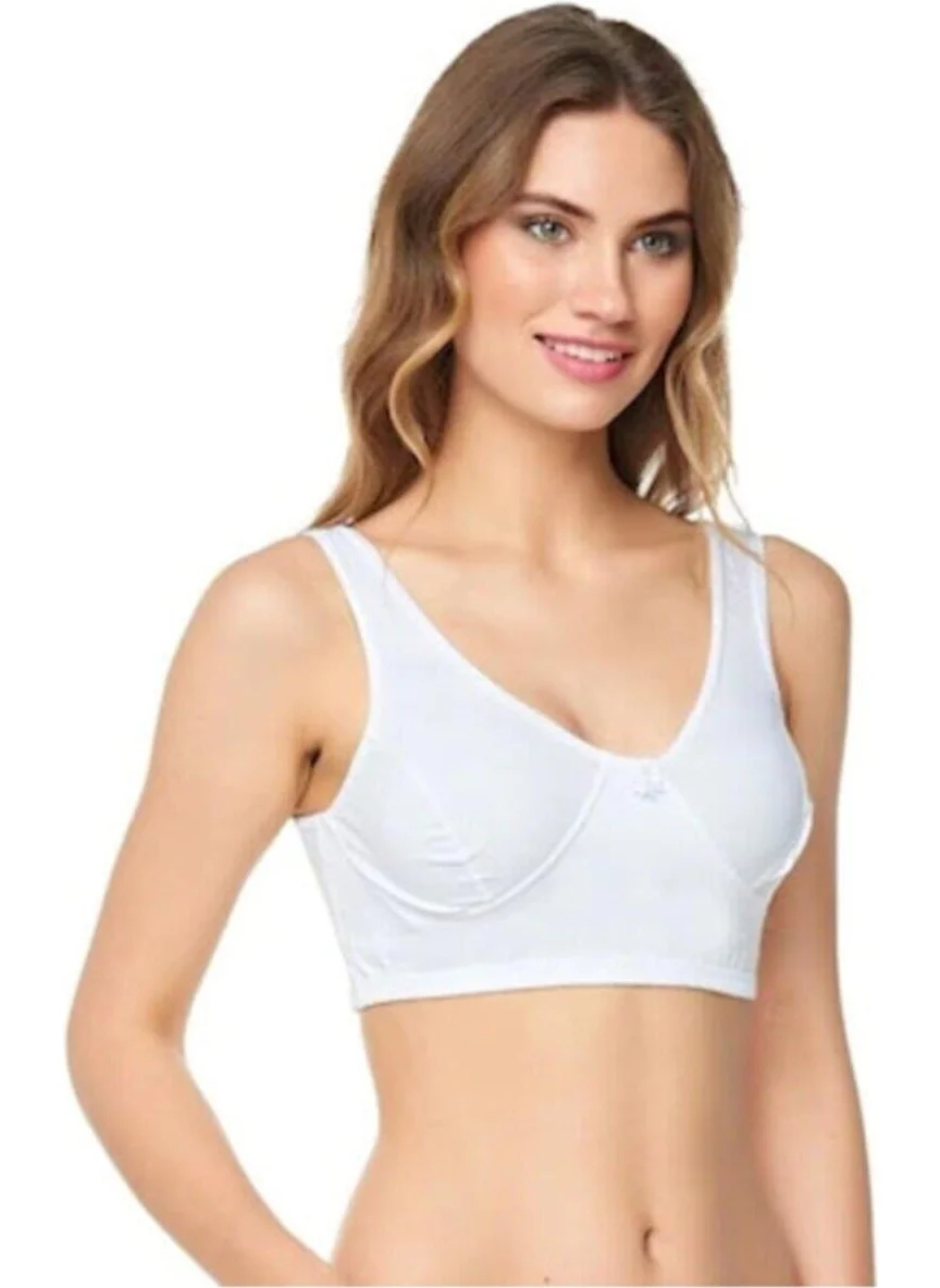 Gümüş Silver Women's Combed Cotton Body Bra 3049 - 6 Pieces