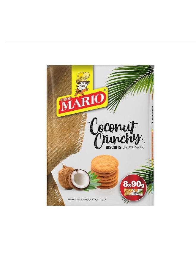Mario بسكويت جوز الهند المقرمش 720 جرام (8*90 جرام) - Image 1