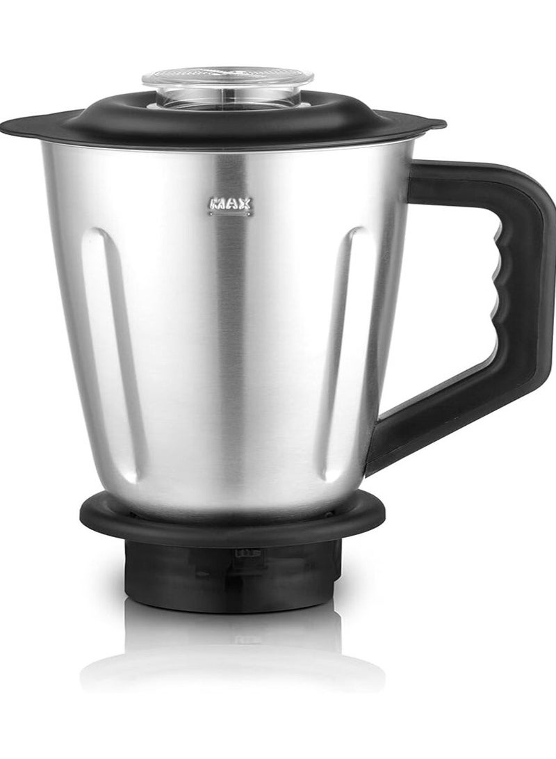 showkah 2-in-1 Blender, 6 Blade Heavy Duty Juicer, 2 Blade Coffee & Spice Grinder with 1500ml Stainless Steel & Small Glass Jar & 5 Speed Mode Blender - Image 2