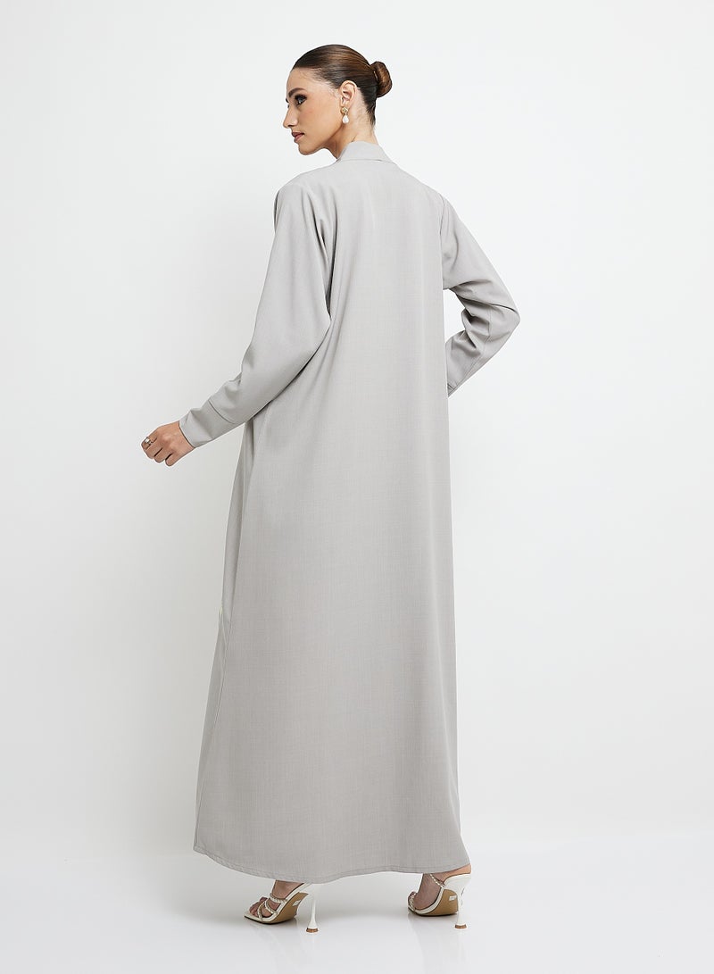 Rosette Abaya Stylish Embroidery Mix Color Abaya - Image 3