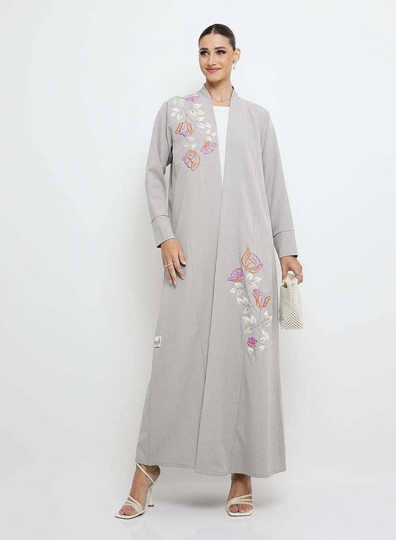 Rosette Abaya Stylish Embroidery Mix Color Abaya - Image 5