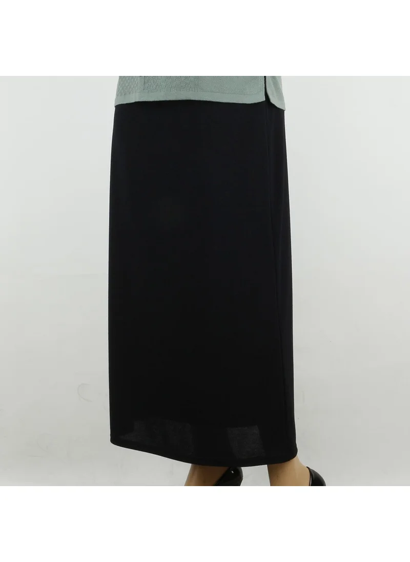 Nursafa Hesna Skirt Bell Navy Blue Bugra Lined